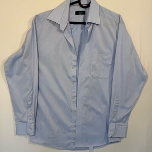 Eton‎ of Sweden Light Blue Dress Shirt Men's 15 3/4 40 Cotton Button Up Preppy
